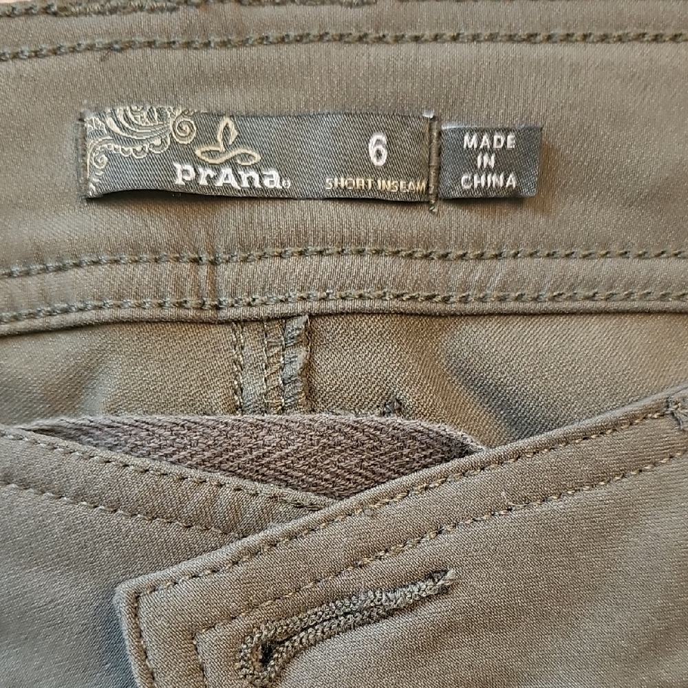 Prana Women's Cargo Pants in Forest Green - Picture 3 of 5